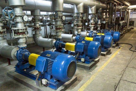 Pump set under maintenance